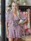BELLANY DRESS - PINK/YELLOW FLORAL