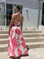 GARDENS STRAPLESS MAXI - PINK