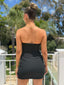 LEMON DROP MINI DRESS - BLACK