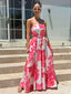 GARDENS STRAPLESS MAXI - PINK
