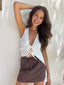 CANTERBURY SKIRT - CHOCOLATE