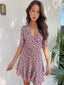 BELLANY DRESS - PINK/YELLOW FLORAL