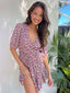 BELLANY DRESS - PINK/YELLOW FLORAL