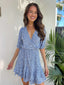 BELLANY DRESS - BLUE FLORAL