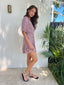 BELLANY DRESS - PINK/YELLOW FLORAL