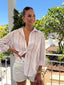BAHAMAMS STRIPE SHIRT - COTTAGE RED