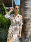 MARLO MAXI - BROWN FLORAL