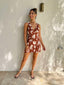 SABINE DRESS - BRONZE PALM