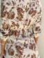 MARLO MAXI - BROWN FLORAL