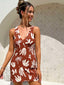 SABINE DRESS - BRONZE PALM