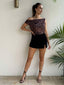 DIANA SPLIT SKORT - BLACK