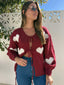 LOVE TIE KNIT-WINE