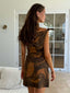 FLORI MINI DRESS - RUST