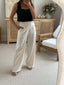 SABINE WIDE LEG PANT - CREAM