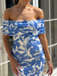 ROSA MIDI DRESS  - BLUE