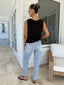 COFFEE KNIT TANK - BLACK