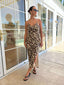 CALLISTA MAXI DRESS - LEOPARD