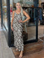 CALLISTA MAXI DRESS - LEOPARD