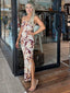 CALLISTA MAXI DRESS - BURGUNDY FLORAL