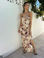 CALLISTA MAXI DRESS - BURGUNDY FLORAL