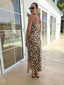 CALLISTA MAXI DRESS - LEOPARD