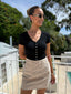 SLOANE TOP - BLACK