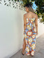CALLISTA MAXI DRESS - ABSTRACT FLORAL