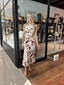 JARRAH DRESS - BURGUNDY FLORAL