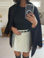 WILLOW WOOL MINI SKIRT