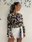 TIANA BLOUSE - BLACK/CREAM FLORAL