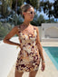 DIDI DRESS - BURGUNDY FLORAL