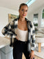 ZITA JACKET - CHARCOAL CHECK