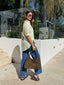 SHAE BOYFRIEND SHIRT - BUTTER