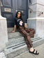 NOIR PANT-LEOPARD