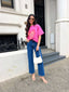 THE FIERY OVERSIZED TEE - PINK