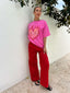 THE FIERY OVERSIZED TEE - PINK