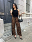 NOIR PANT-LEOPARD