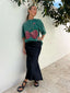 CHERRY BABY ACID WASH TEE - GREEN
