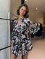 BAROSSA DRESS - BLACK / TAN