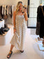 CHICAGO LINEN MAXI - BLACK & OAT