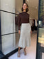 ANNIKA SKIRT-BEIGE
