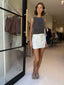 REMY MINI SKIRT - CREAM