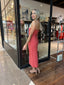 SEBASTIAN DRESS- DARK CORAL