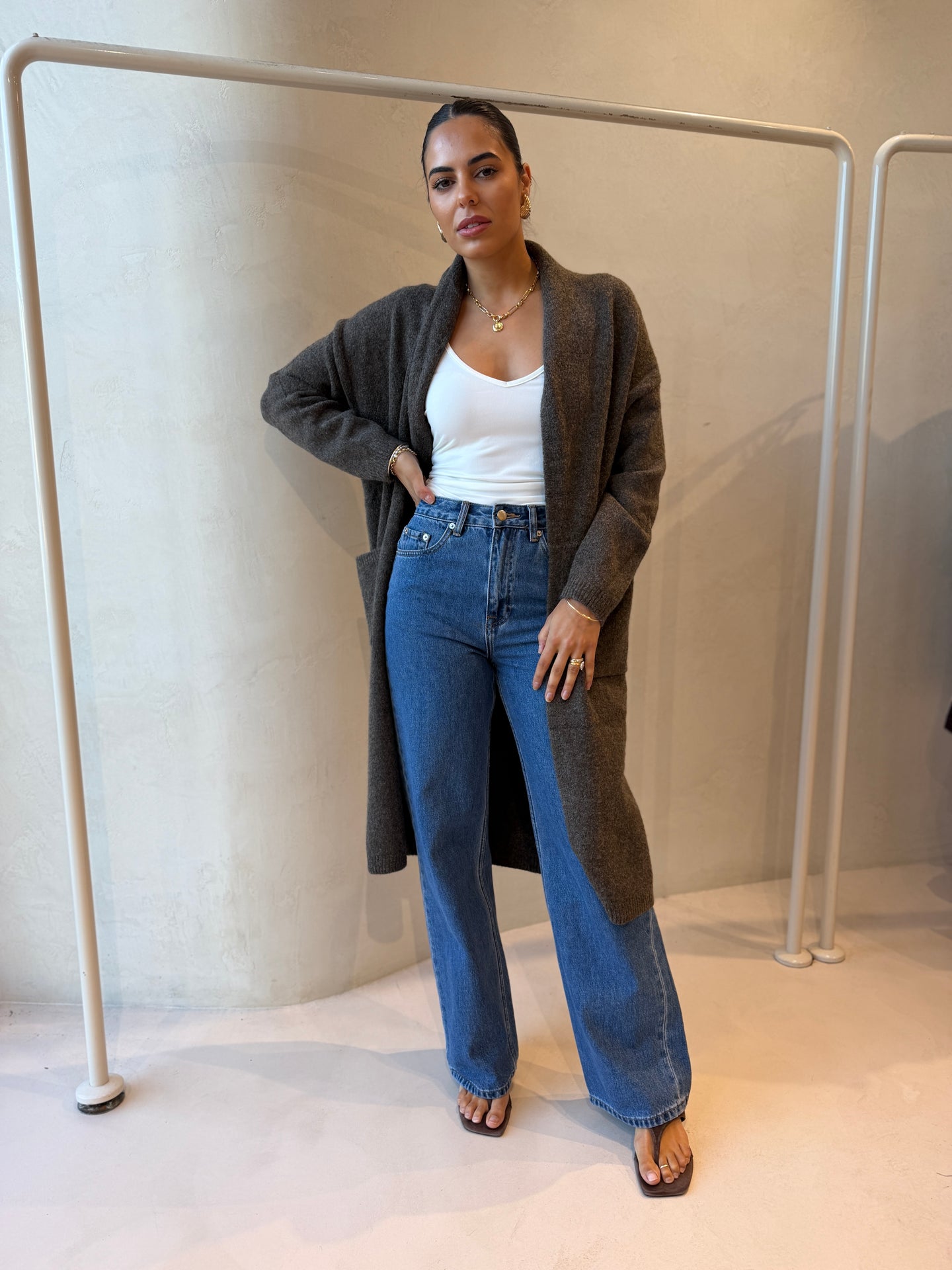 RECREATE KNIT -BROWN
