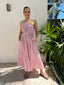COASTAL STRIPE MAXI- RED