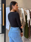 XANBI KNIT TOP - BLACK