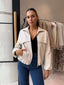 THE BELLE PU BOMBER - CREAM