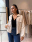 THE BELLE PU BOMBER - CREAM