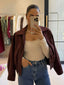 CHESTER SUEDE JACKET - WINE