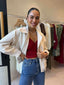 CHESTER SUEDE JACKET - CREAM